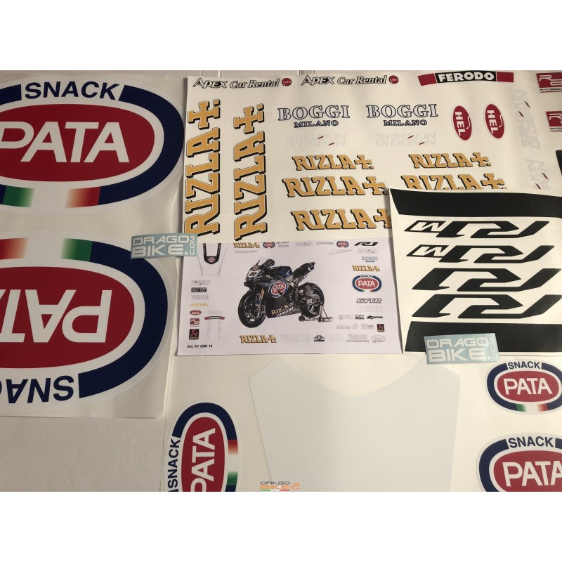 Adhesivos Moto Yamaha SBK 2018 Pata