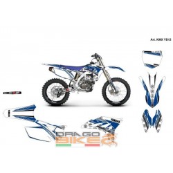 Kit Adesivo Moto Cross Yamaha Test Blu 