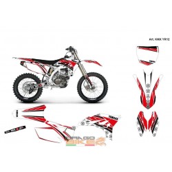 Sticker Kit Moto Cross Yamaha Test Red