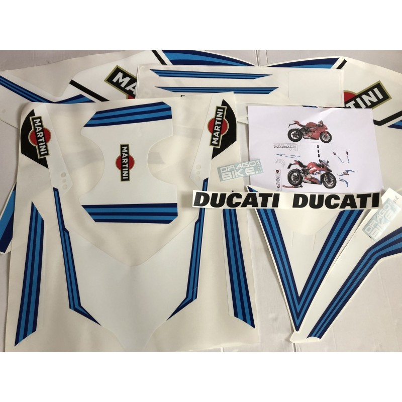 Motorbike Stickers Kit Ducati Panigale V Martini Tribute