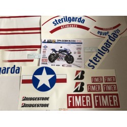 Cartela Adesivos Patrocinios Resinada Moto GP M1 P1 Red Bull